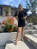 SHERV MINI DRESS - BLACK